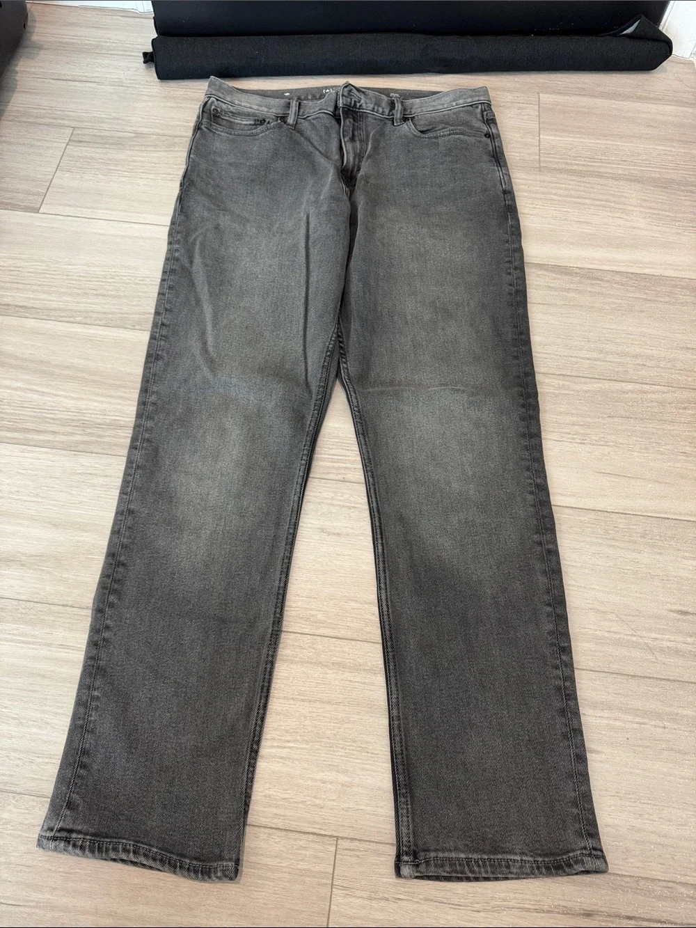 Banana Republic Men's Washed Charcoal Straight Jeans